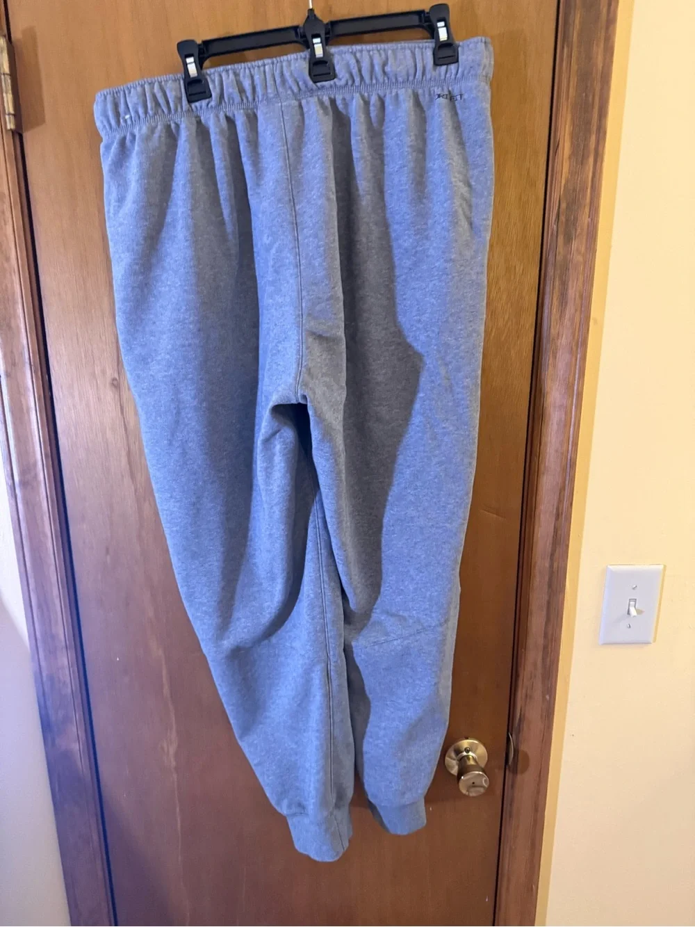 Jordan Heather Gray Jogger Sweatpants with Black Jumpman